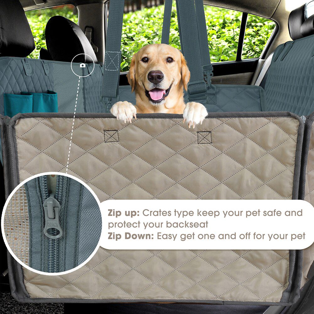 Prodigen Dog Car Seat Cover Waterproof Car Backseat Protector For Small Large Dogs