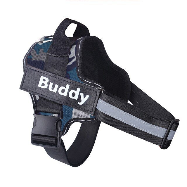 Dog Harness NO PULL Reflective Breathable Adjustable Pet Harness Vest with ID Custom Patch