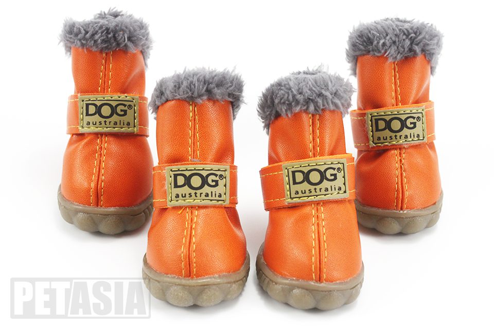 Winter Pet Dog Warm Snow Boots Waterproof Fur 4Pcs/Set Small Dogs