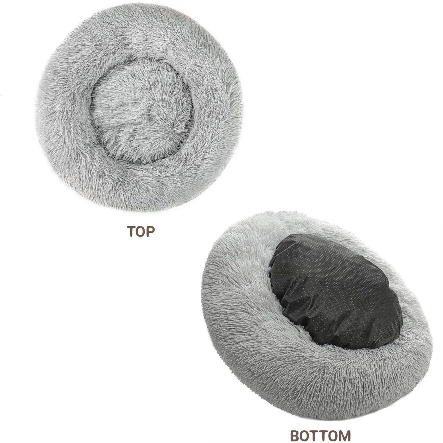 Donut Dog Bed Warm Soft Long Plush Pet Cushion For Samll Large Dog House Cat Calming Bed Washable Pet Sofa Mat Cat sleeping bag Donut Dog Bed Warm Soft Long Plush Pet Cushion For Samll Large Dog House Cat Calming Bed Washable Pet Sofa Mat Cat sleeping bag
