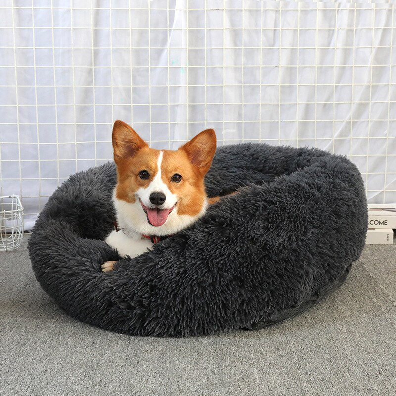 Donut Dog Bed Warm Soft Long Plush Pet Cushion For Samll Large Dog House Cat Calming Bed Washable Pet Sofa Mat Cat sleeping bag Donut Dog Bed Warm Soft Long Plush Pet Cushion For Samll Large Dog House Cat Calming Bed Washable Pet Sofa Mat Cat sleeping bag