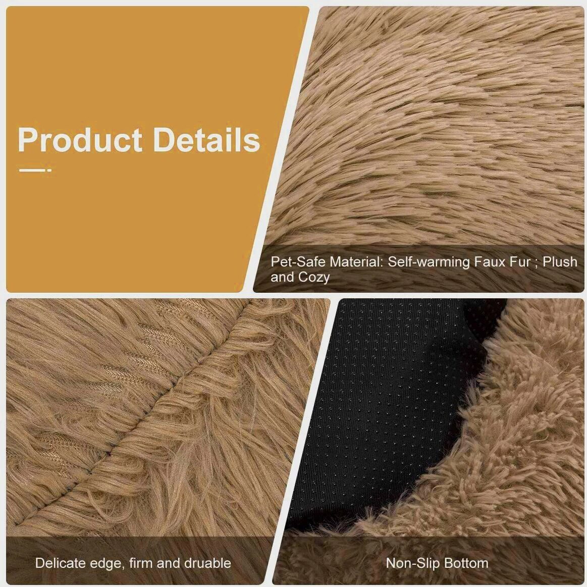 Donut Dog Bed Warm Soft Long Plush Pet Cushion For Samll Large Dog House Cat Calming Bed Washable Pet Sofa Mat Cat sleeping bag Donut Dog Bed Warm Soft Long Plush Pet Cushion For Samll Large Dog House Cat Calming Bed Washable Pet Sofa Mat Cat sleeping bag