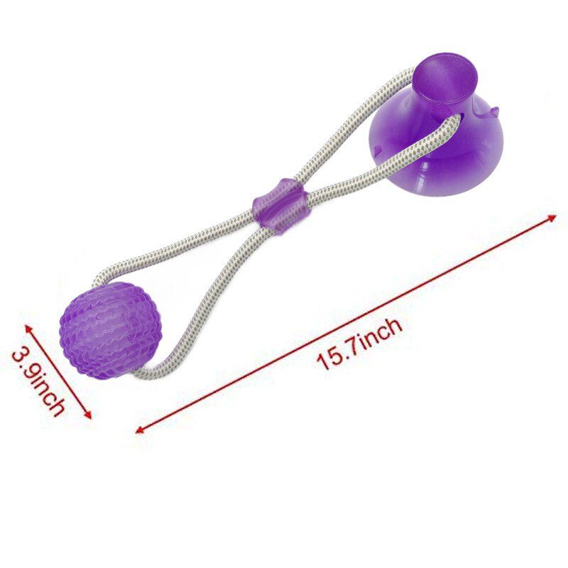 Dog Toys Pet Puppy Interactive Suction Cup Push TPR Ball Toys Molar Bite Toy Elastic Ropes Dog Tooth Cleaning Chewing Supplies