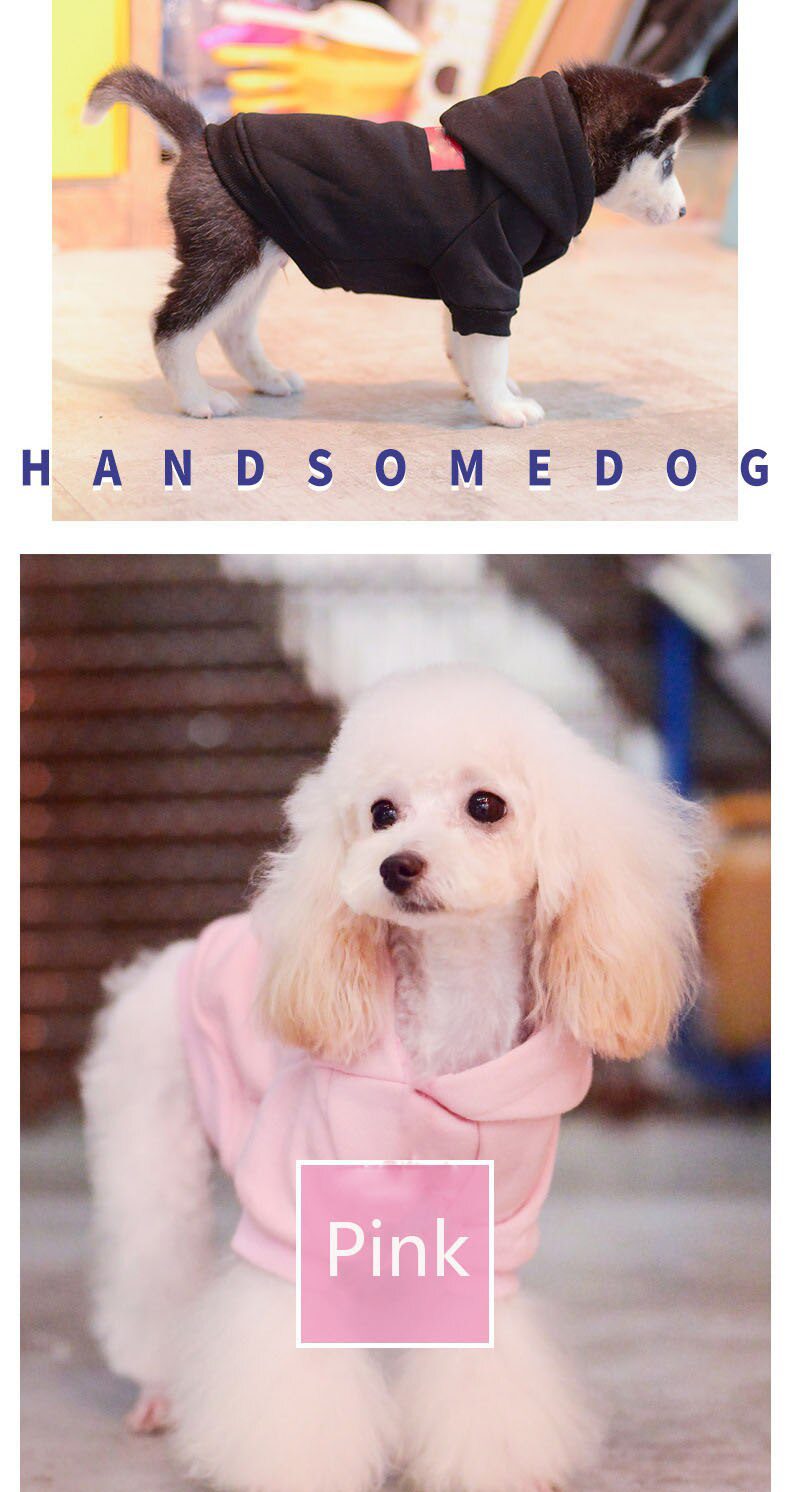 Winter Warm Dog Clothes Cotton Hoodies Clothes for Dogs Pet clothing for Small medium dogs Costumes Coat For Cat French Bulldog