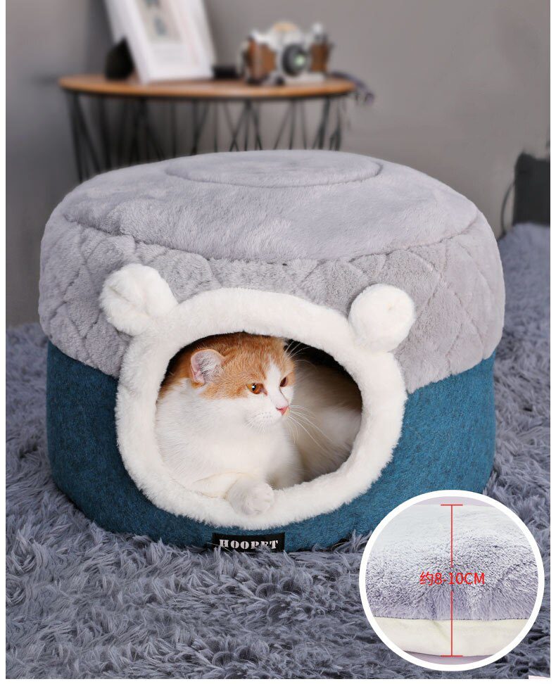 HOOPET Cat Bed House Soft Plush Kennel Puppy Cushion Small Dogs Cats Nest Winter Warm Sleeping Pet Dog Bed Pet Mat Supplies HOOPET Cat Bed House Soft Plush Kennel Puppy Cushion Small Dogs Cats Nest Winter Warm Sleeping Pet Dog Bed Pet Mat Supplies