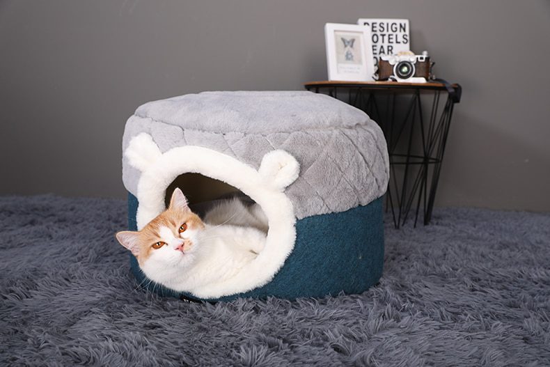 HOOPET Cat Bed House Soft Plush Kennel Puppy Cushion Small Dogs Cats Nest Winter Warm Sleeping Pet Dog Bed Pet Mat Supplies HOOPET Cat Bed House Soft Plush Kennel Puppy Cushion Small Dogs Cats Nest Winter Warm Sleeping Pet Dog Bed Pet Mat Supplies