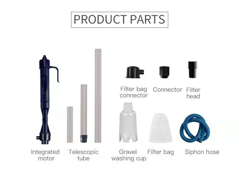 New Electric Aquarium Water Change Pump Cleaning Tools Water Changer Gravel Cleaner Siphon for Fish Tank Water Filter Pump