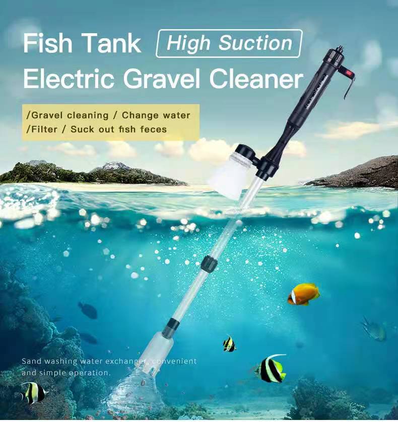New Electric Aquarium Water Change Pump Cleaning Tools Water Changer Gravel Cleaner Siphon for Fish Tank Water Filter Pump