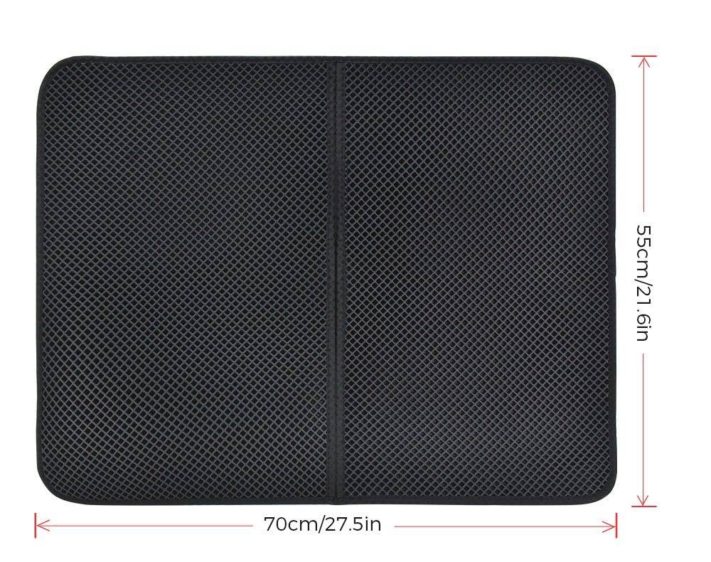 Pet Cat Litter Mat Double Layer Waterproof Litter Cat Pads For Cats House Clean Super Light Easy To Carry Smooth Surface