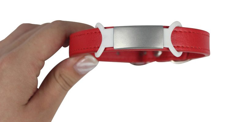 1pc Pet Dog Tag Silicone Stainless Steel Dog ID Tag Engraved Dog Collar Anti-lost Pet Nameplate Tags For Dog Cat Tensile Rubber