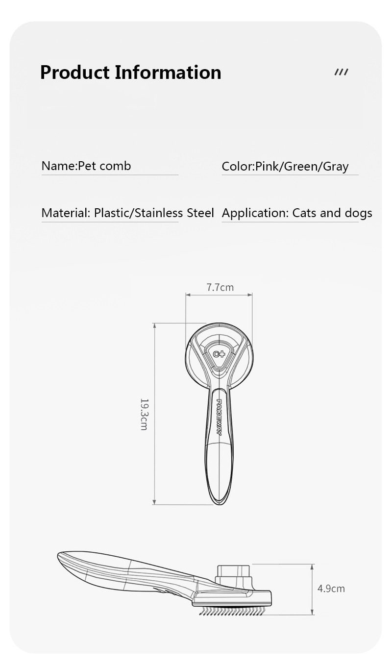 Kimpets Cat Comb Dog Comb Cat Hair Comb Pet Dog Hair Special Needle Comb Cat Hair Cleaner Cleaning and Beauty Products Kimpets Cat Comb Dog Comb Cat Hair Comb Pet Dog Hair Special Needle Comb Cat Hair Cleaner Cleaning and Beauty Products