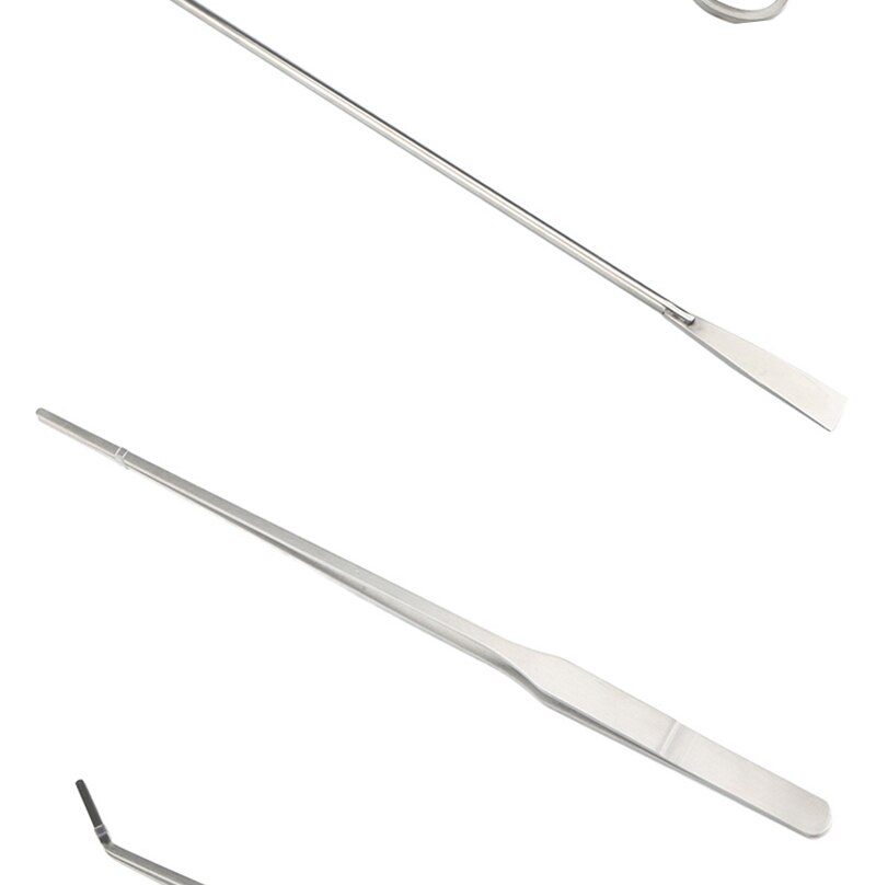 Aquarium Tools Set Plants Tweezers and Scissors Grass Stainless Steel Cleaning Tools Plants Fish Tank Accessories 4 5 6pcs/set