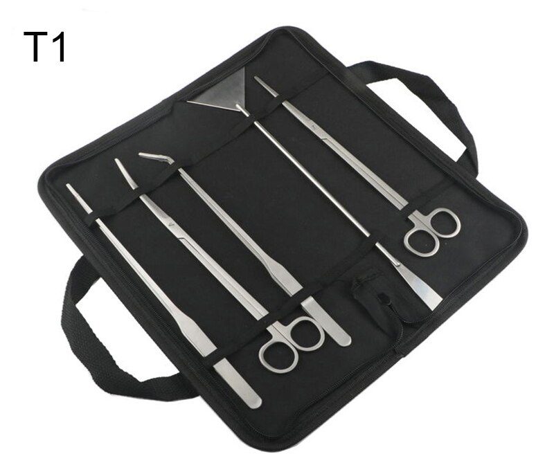 Aquarium Tools Set Plants Tweezers and Scissors Grass Stainless Steel Cleaning Tools Plants Fish Tank Accessories 4 5 6pcs/set