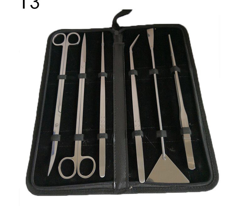Aquarium Tools Set Plants Tweezers and Scissors Grass Stainless Steel Cleaning Tools Plants Fish Tank Accessories 4 5 6pcs/set