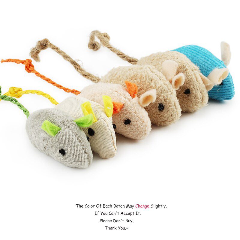6pcs/lot Mix Pet Toy Catnip Mice Cats Toys Fun Plush Mouse Cat Toy For Kitten