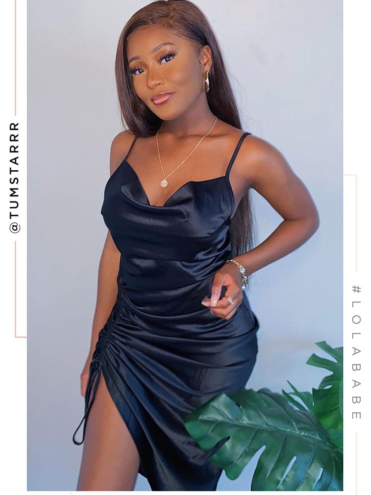 NewAsia Ruched Satin Summer Dress Drawstring Spaghetti Straps Cowl Neck Backless Long Dresses for Women Party Sexy Vestidos 2020 NewAsia Ruched Satin Summer Dress Drawstring Spaghetti Straps Cowl Neck Backless Long Dresses for Women Party Sexy Vestidos 2020