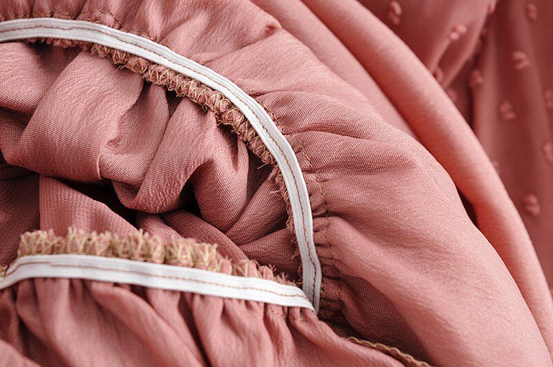 2020 Summer Women Ruffles Lace Chiffon Dress Boho Mini Beach Dress Three Quarter Sleeve Ladies Party Dresses Vestido