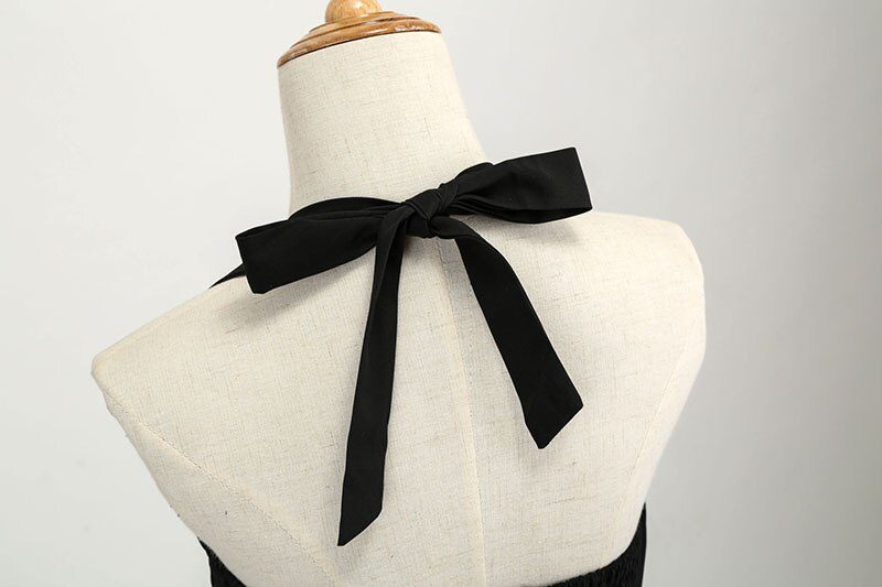 Women Polka Dot Print Summer Dress Sexy Retro White Halter Vintage Dress Plus Size Robe Femme Pin Up Rockabilly Party Dress