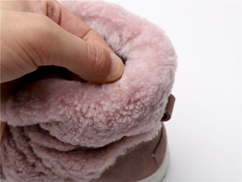 FEDONAS Sweet Women Wool Cow Suede Ankle Boots Female Big Size Snow Boots Dancing Casual Shoes Woman Newest Flats Platform Boots