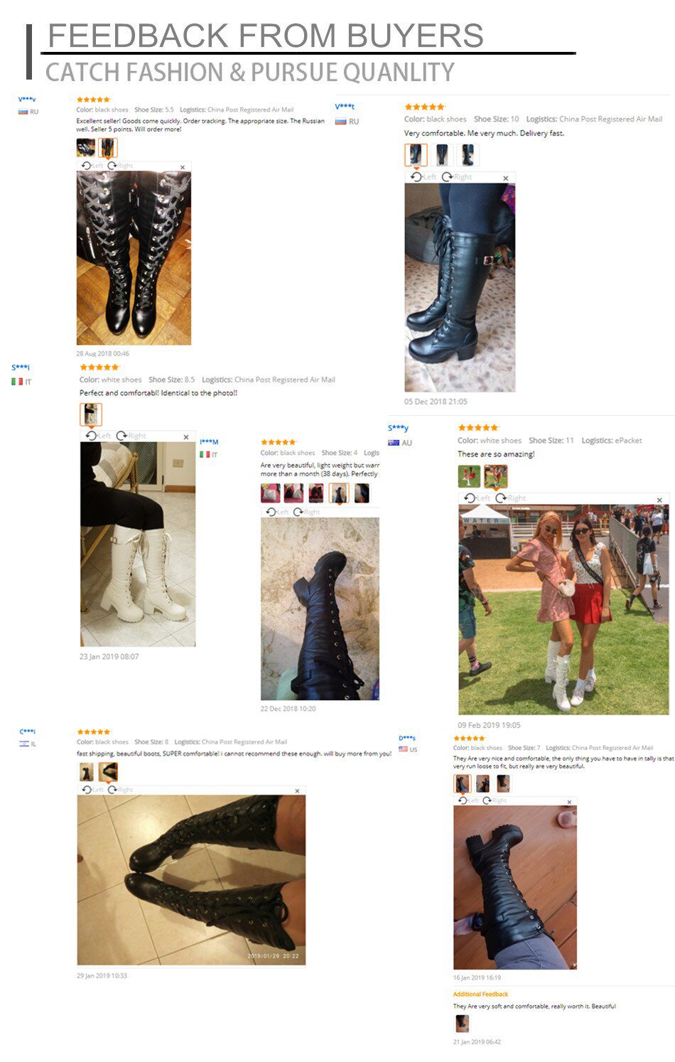 Gdgydh Hot Sale Spring Autumn Lacing Knee High Boots Women Fashion White Square Heel Woman Leather Shoes Winter PU Large Size 43 Gdgydh Hot Sale Spring Autumn Lacing Knee High Boots Women Fashion White Square Heel Woman Leather Shoes Winter PU Large Size 43