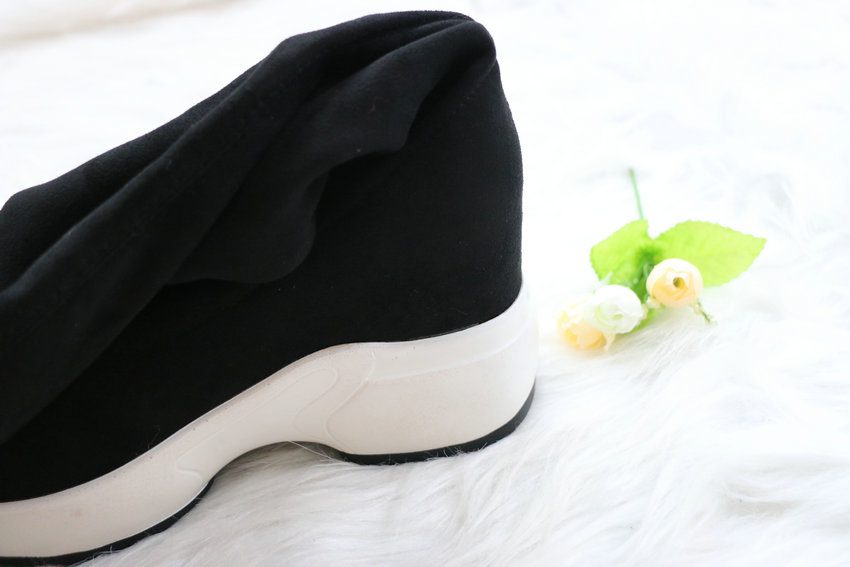 QUTAA 2020 Stretch Fabrics Over The Knee Boots Height Increasing Round Toe Women Shoes Autumn Winter Casual Long Boots Size34-43