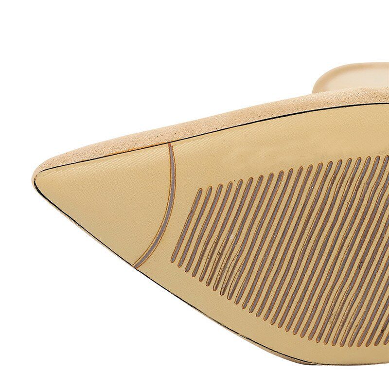 Eilyken Spring Autumn New Sexy Mesh Ankle Boots Women Pointed Toe Stiletto Heels Fashion Zip Ladies Party Shoes Size 34-40