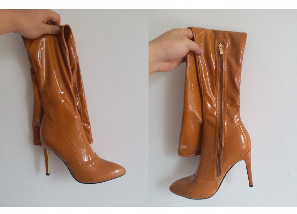 Sexy Stiletto High Heels Over The Knee Boots Women Stretch Thigh High Boots Ladies Spring Autumn Long Boots Shoes Cuissardes