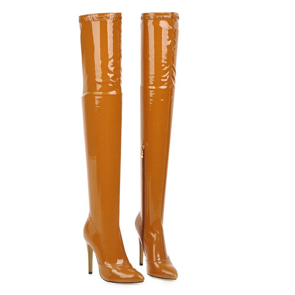 Sexy Stiletto High Heels Over The Knee Boots Women Stretch Thigh High Boots Ladies Spring Autumn Long Boots Shoes Cuissardes