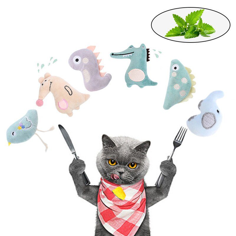 Cat Toy Catnip Interactive Plush Stuffed Chew Pet Toys Claw Funny Cat Mint Soft Teeth Cleaning Toy For Cat Kitten Pet Products