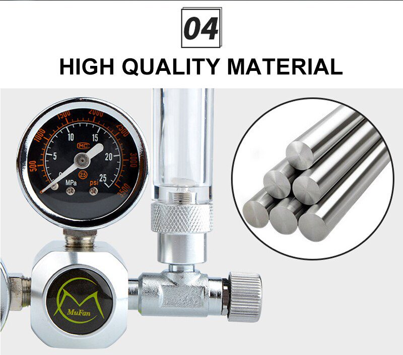 DIY Aquarium CO2 Regulator Magnetic Solenoid Kit Check Valve Fish Tank Accessories CO2 Control System Reactor Generator Set