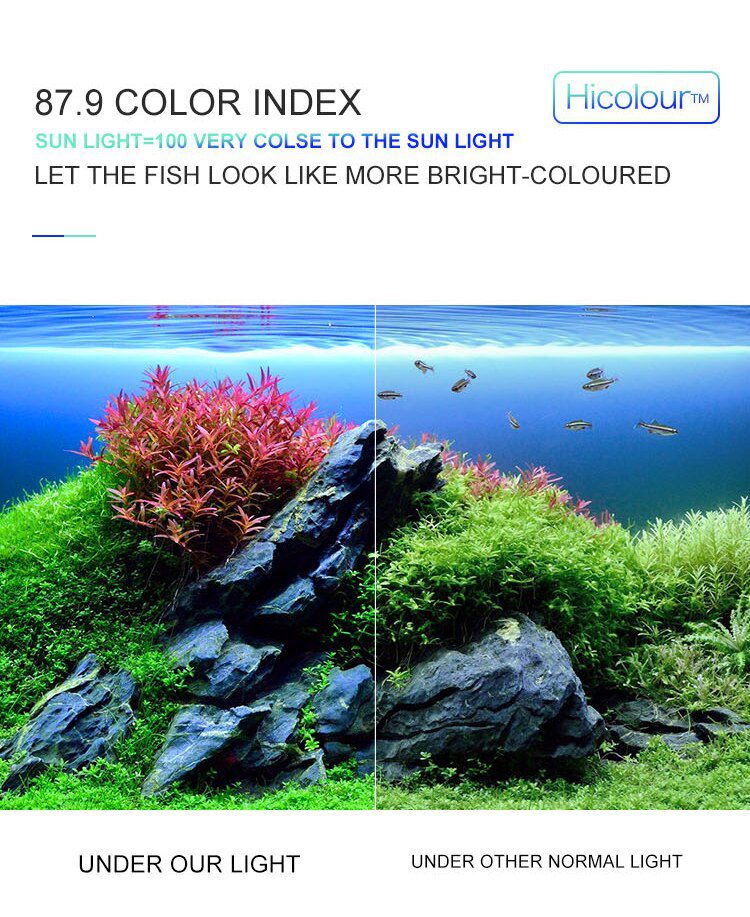 Super Slim LED Aquarium Light Lighting plants Grow Light 5W/10W/15W Aquatic Plant Lighting Waterproof Clip-on Lamp For Fish Tank