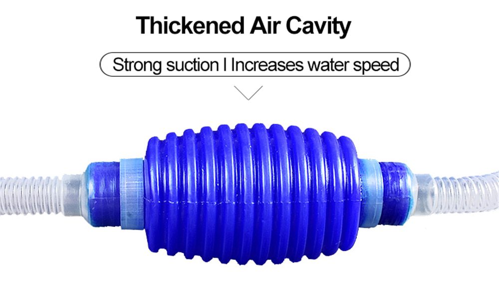 Aquarium Gravel Cleaner Vacuum Handheld Siphon Pump With Filter Nozzle Fish Tank Water Changer Air Pump Cleaning Accessories