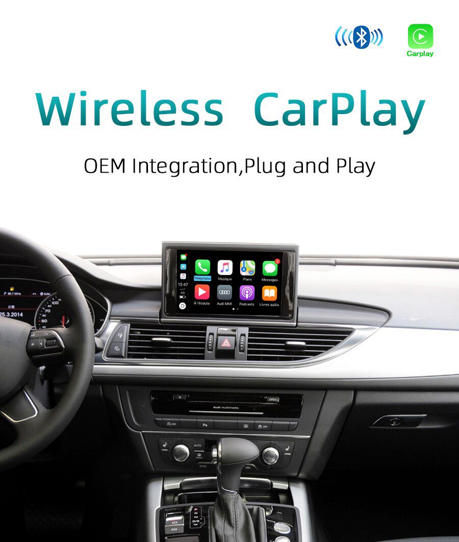 2021 Wireless Apple CarPlay for Audi A1 A3 A4 A5 A6 A7 A8 Q2 Q3 Q5 Q7 MMI Car Play Android Auto Mirror Reverse Camera