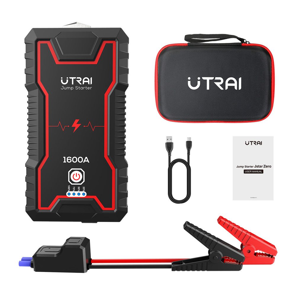 UTRAI Car Jump Starter Power Bank 16000/22000mAh 12V Starting Device Portable Emergency Car Booster Auto Car Battery Charger Gas