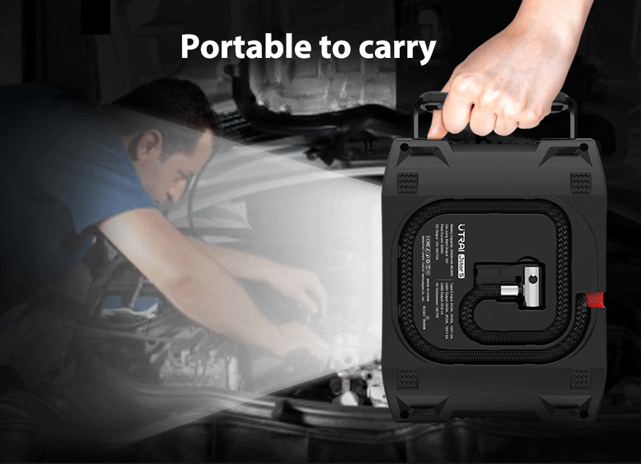 UTRAI 4 IN 1 Car Jump Starter Power Bank 24000mah 2000A with air compressor Portable Emergency 12V Booster Car battery charger UTRAI 4 IN 1 Car Jump Starter Power Bank 24000mah 2000A with air compressor Portable Emergency 12V Booster Car battery charger