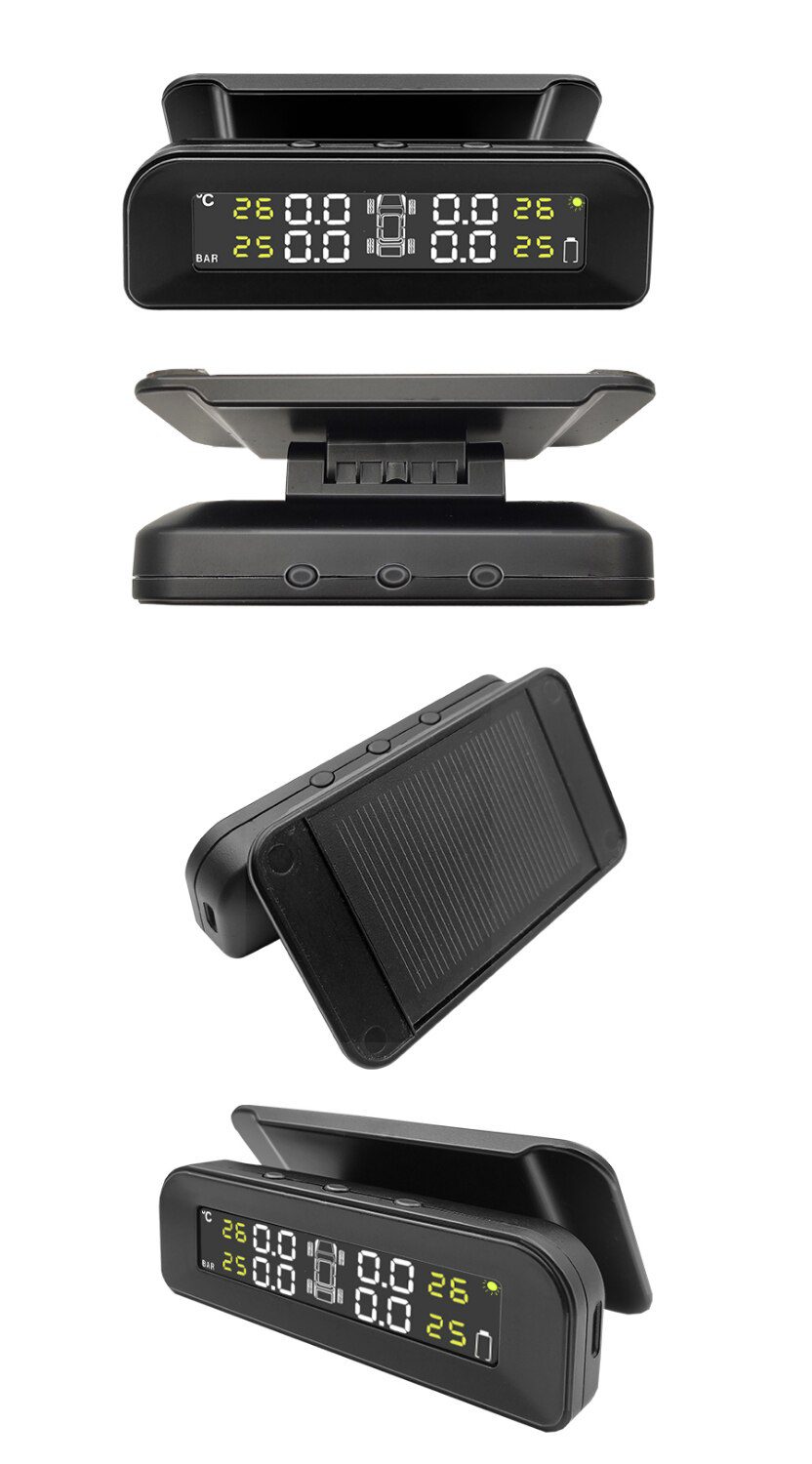 E-ACE Solar Power TPMS Car Tire Pressure Alarm Monitor System Auto Security Alarm Systems Tyre Pressure Temperature Warning E-ACE Solar Power TPMS Car Tire Pressure Alarm Monitor System Auto Security Alarm Systems Tyre Pressure Temperature Warning