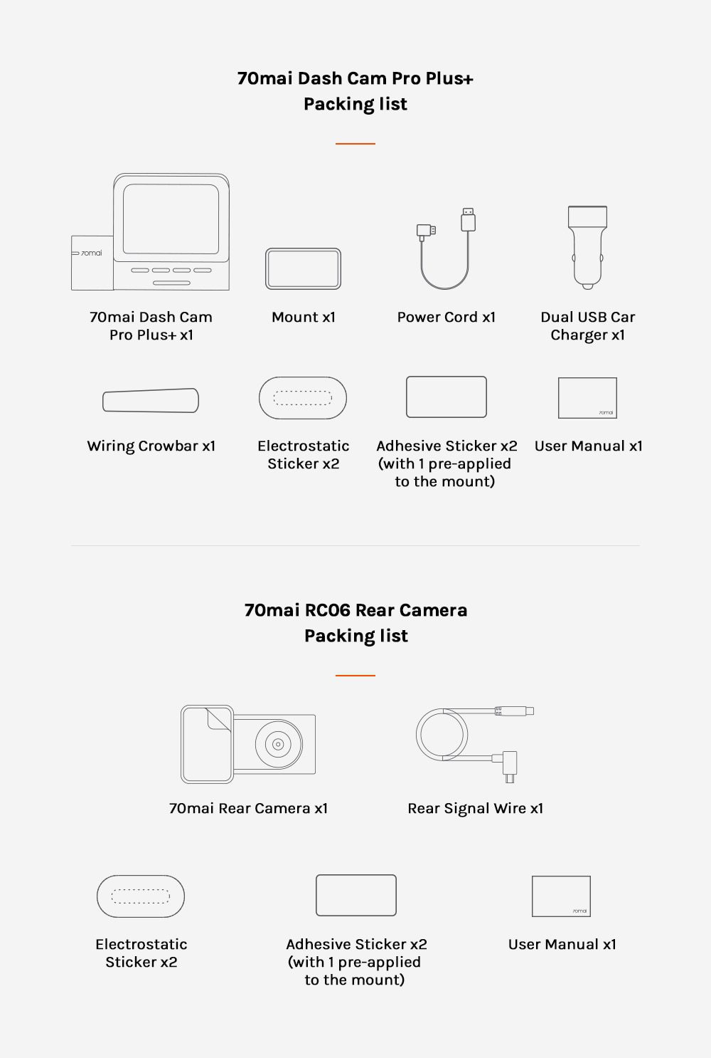 70mai Dash Cam Pro Plus+ 70mai Plus Car DVR Built-in GPS 1944P Speed Coordinates ADAS 24Hours Parking A500S