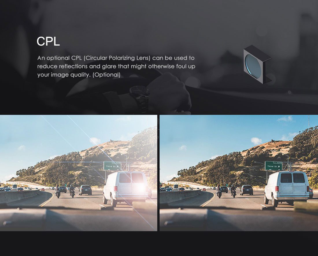 VIOFO A119 V3 2K 60fps Car Dash Cam Super Night Vision Quad HD 2560 * 1600P Car DVR with Parking Mode G-sensor optional GPS