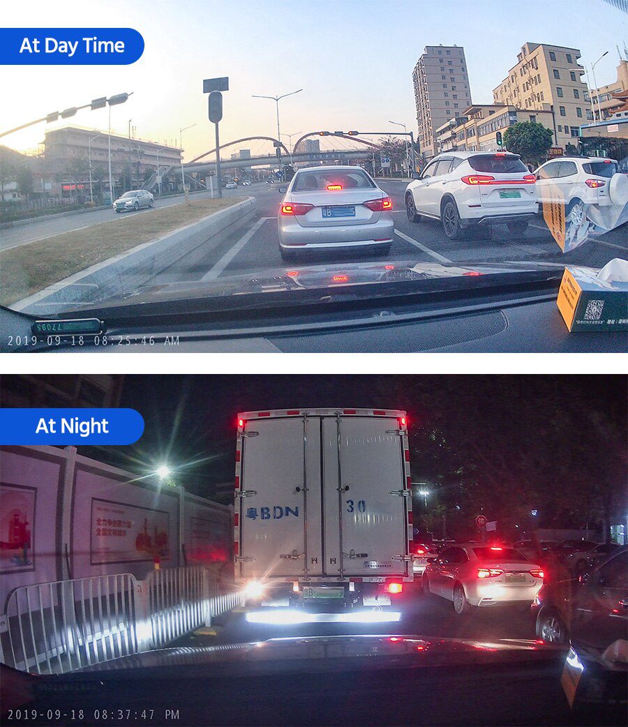 E-ACE Car Dvr 10 Inch Touch Screen Video Recorder Auto Registrar Stream Mirror Support RearView Camera night vision dash cam