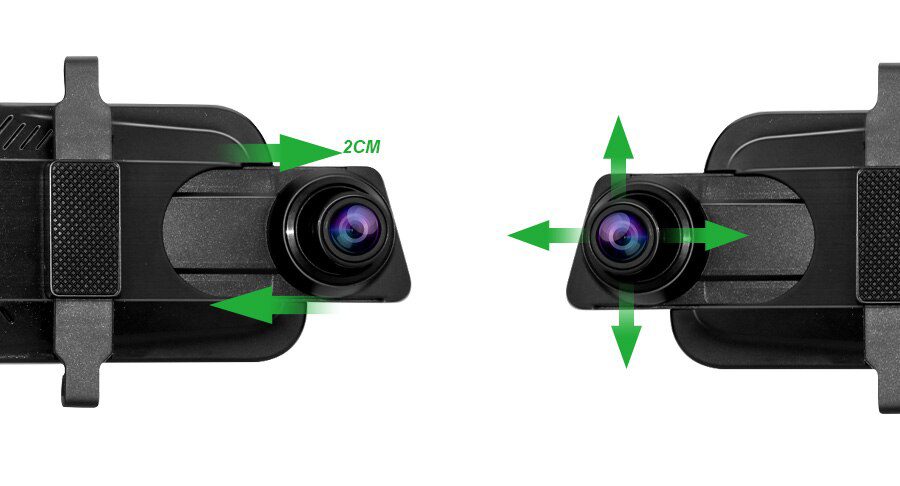 E-ACE Car Dvr 10 Inch Touch Screen Video Recorder Auto Registrar Stream Mirror Support RearView Camera night vision dash cam