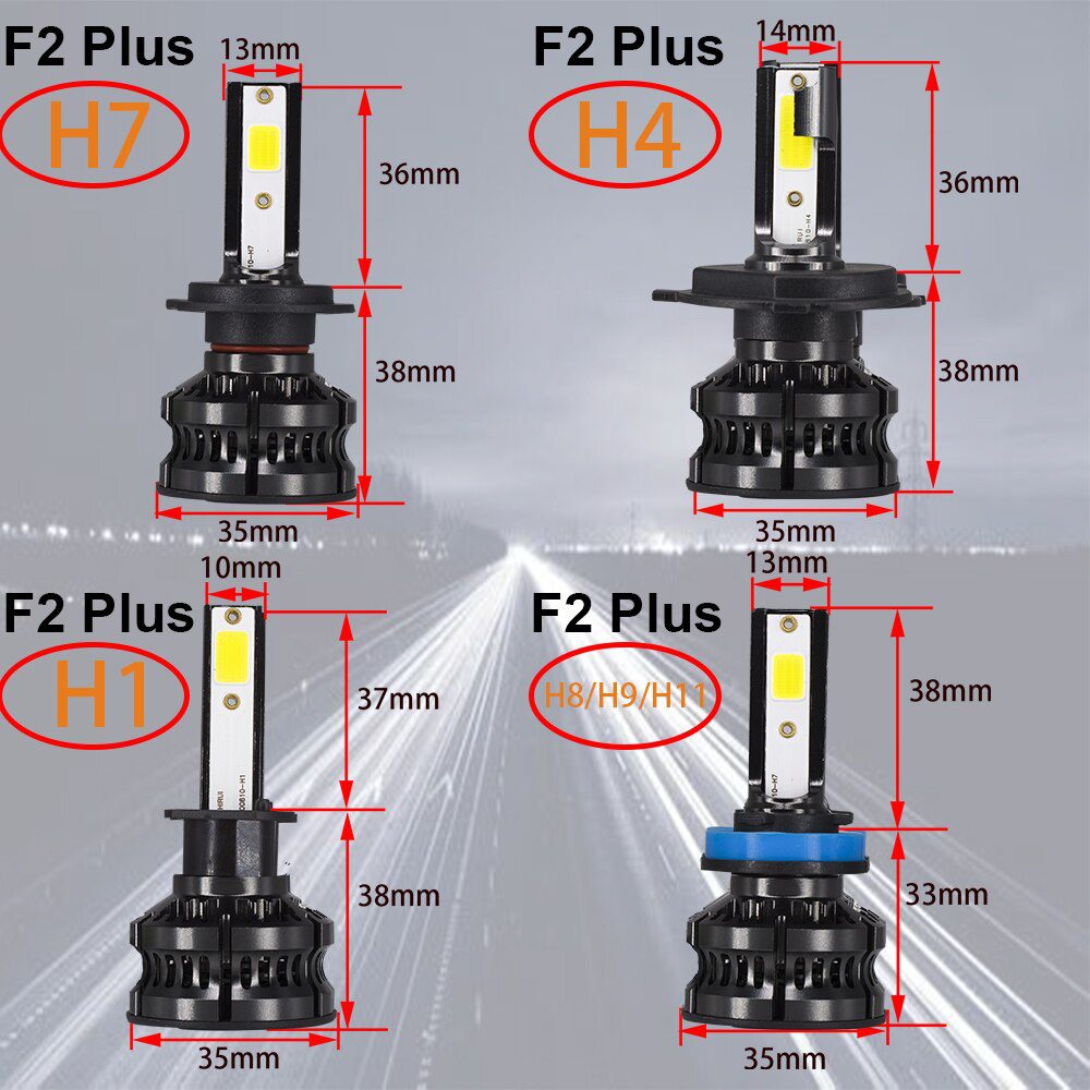 YHKOMS 80W 14000LM Car Haedlight H4 H7 H1 LED H8 H9 H11 4300K 5000K 6500K 8000K 25000K Auto fog Light 80W 16000LM 12V LED Bulb