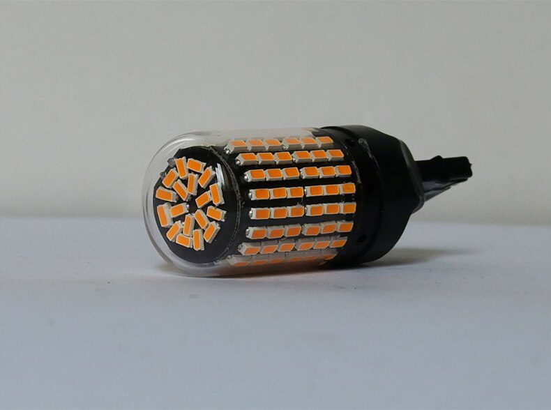 1PCS 1156 BA15S P21W BAU15S PY21W LED T20 7440 W21W P21/5W 1157 BAY15D led Bulbs 144smd CanBus lamp For Turn Signal Light 12V
