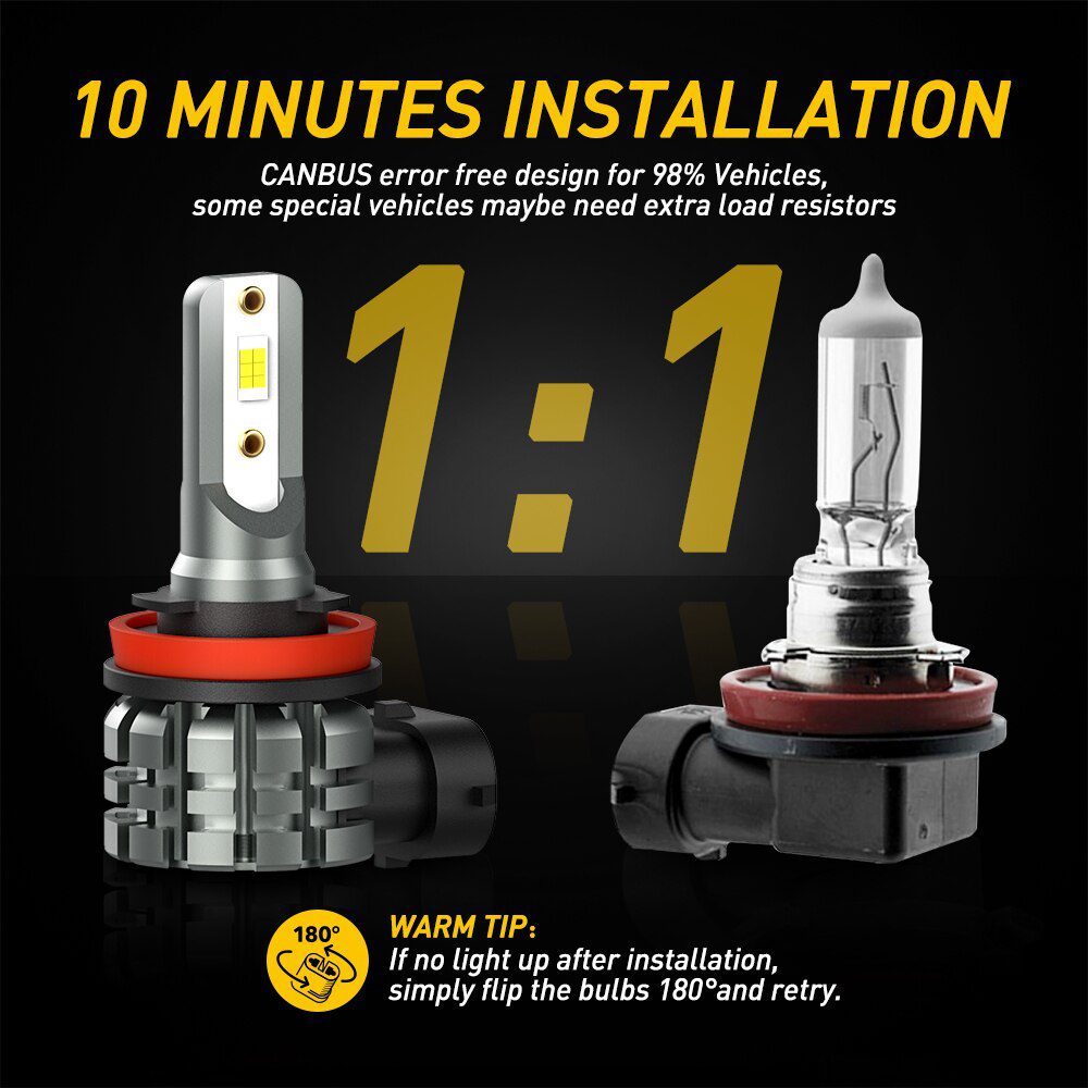 AUXITO 2x 2000LM H8 H11 H16JP LED Canbus 9005 HB3 9006 HB4 LED Fog Lamp For BMW VW Benz Audi A3 8P A4 B8 B6 A6 C6 C7 BMW E60 E90 AUXITO 2x 2000LM H8 H11 H16JP LED Canbus 9005 HB3 9006 HB4 LED Fog Lamp For BMW VW Benz Audi A3 8P A4 B8 B6 A6 C6 C7 BMW E60 E90