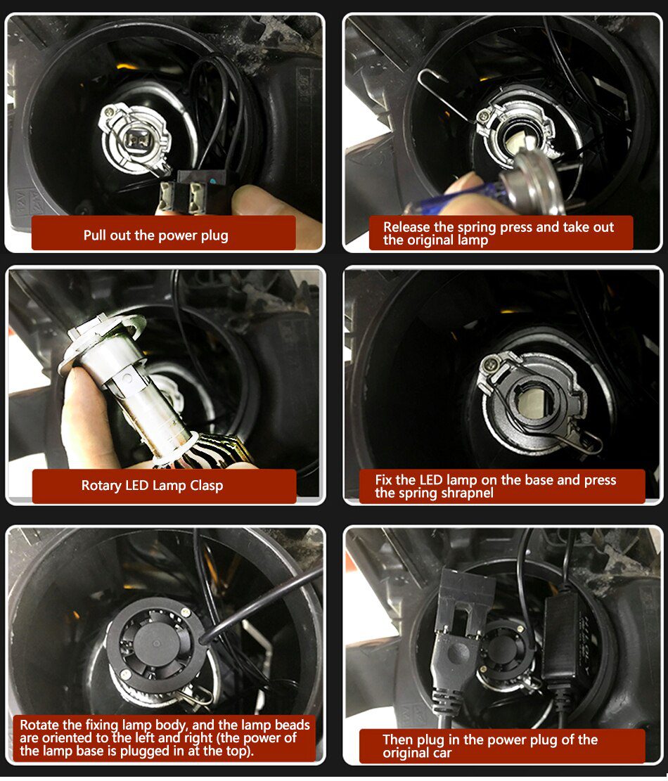 BAISHIDE Car Lights H4 LED H7 20000LM H11 LED Lamp for Car Headlight Bulbs H1 H8 H9 9005 9006 HB3 HB4 Turbo H7 LED Bulbs 12V 24V