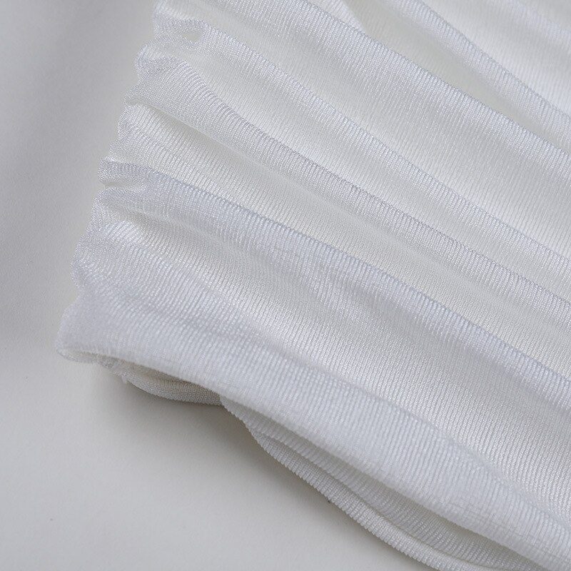 One Shoulder Crop Top Women Sexy Sleeveless Ruched Tank Top Summer White Black Blue Orange Plain Short Tanks Camis