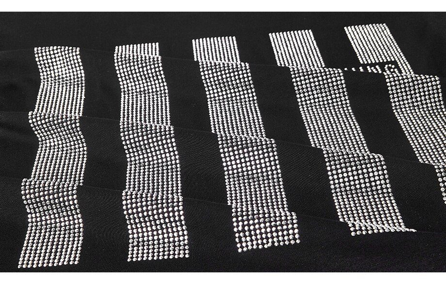 Short sleeve T-shirt women Summer clothes New 2021 fashion Hot drilling printing loose cotton Bottoming shirt Pullovers female