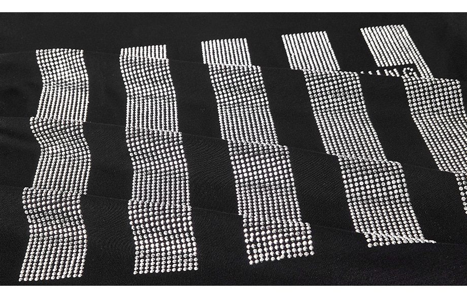 Short sleeve T-shirt women Summer clothes New 2021 fashion Hot drilling printing loose cotton Bottoming shirt Pullovers female