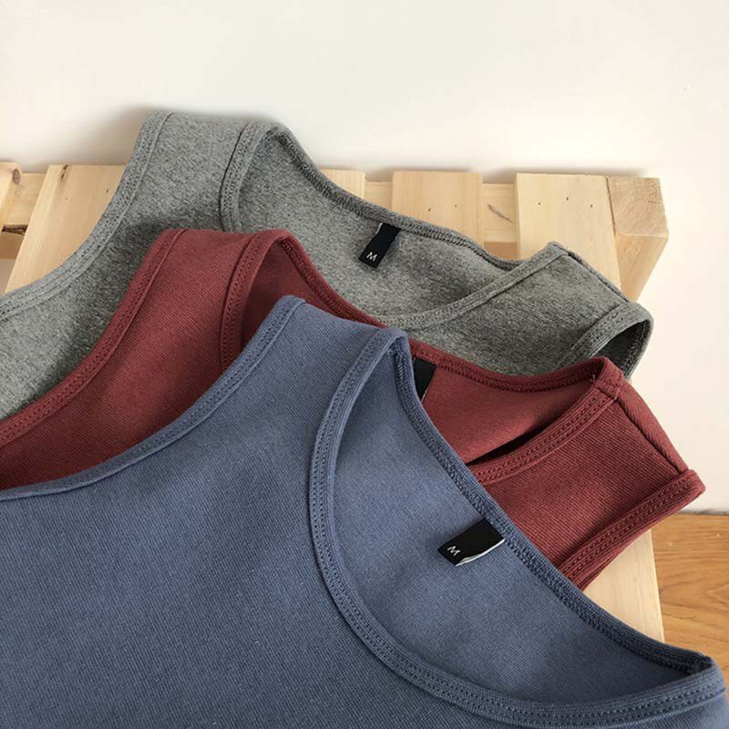 Summer new ladies retro crop top high waist slimming stretch slim short sleeveless bottoming top M30709