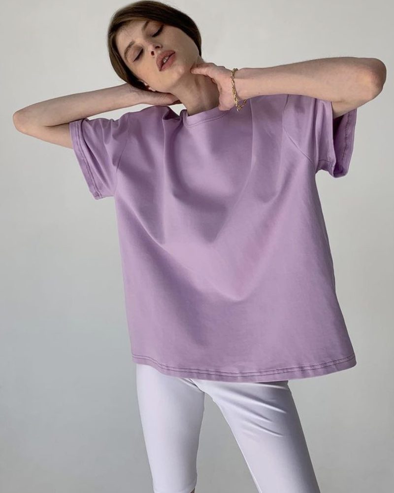 Hirsionsan Basic Cotton T Shirt Women Summer New Oversized Solid Tees 7 Color Casual Loose Tshirt Korean O Neck Female Tops