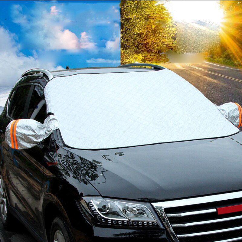 Car Snow Cover Car Cover Windshield Sunshade Outdoor Waterproof Anti Ice Frost Auto Protector Winter Automobiles Exterior Cover